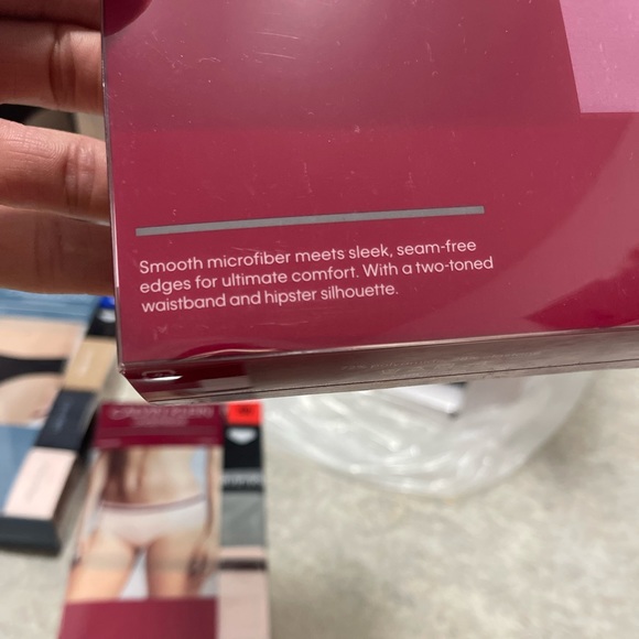 NIB 3-Pack Women’s Large Calvin Klein Underwears/Hipsters In Black/Gray/Pink - Picture 8 of 8